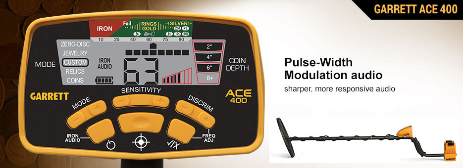 Garrett ACE 400 Pulse-Width Modulation Audio