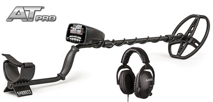 Garrett AT PRO Metal Detector with new MS-2 Headphones